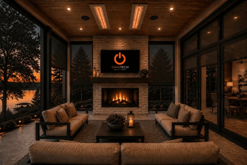 Motorized Screens, Shades & Outdoor Comfort Systems installation by Omni Tech Solutions, Little Rock, AR